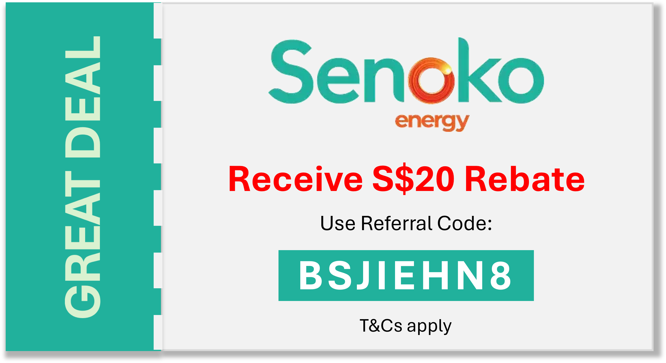 Best Senoko Energy referral code 2024