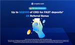 Crypto.com: Double Bonuses for Fiat Deposits via FAST and Referrals