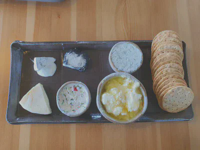 Cheese tasting platter