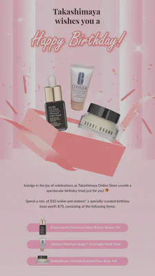 Takashimaya Online Store Birthday Benefit