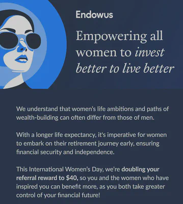 Endowus targeted promotion double for ladies