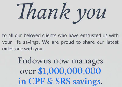 endowus one billion in assets under advice