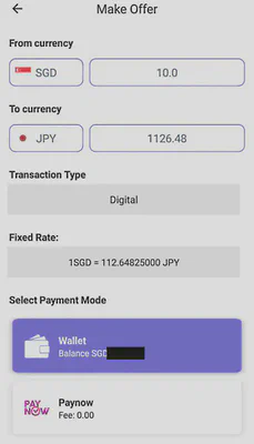 iChange SGD to JPY on 15 Nov 2023