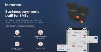 Instarem Business payments for SMEs, including supplier payments, employee expense management and Fund by Card