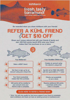 Kuhlbarra Refer A Friend Promotion