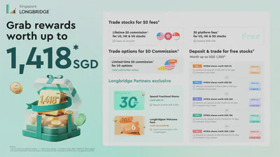 Longbridge Singapore September 2026 welcome rewards including NVIDIA and SpaceX fractional shares and the LongbridgeAI Welcome Pack