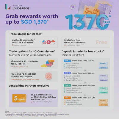 Longbridge SG Welcome Rewards