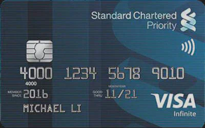 Standard Chartered Priority Banking Visa Infinite Credit Card