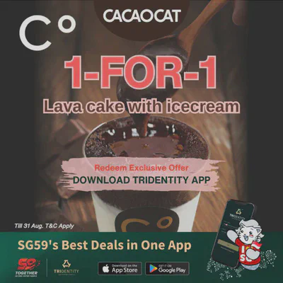 Tridentity SG59 1-for-1 Lava Cake with CACAOCAT