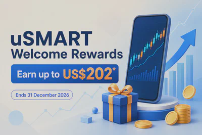 uSMART welcome rewards worth up to USD 202; promotion ends 31 December 2026