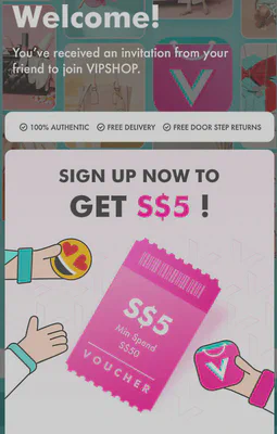 Vipshop referral benefit poster